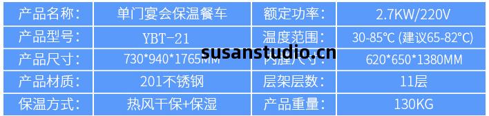 優(you)佰(bai)特(te)保溫不(bu)銹(xiu)鋼(gang)送餐(can)車(che)規格參(can)數(shu)圖片(pian)