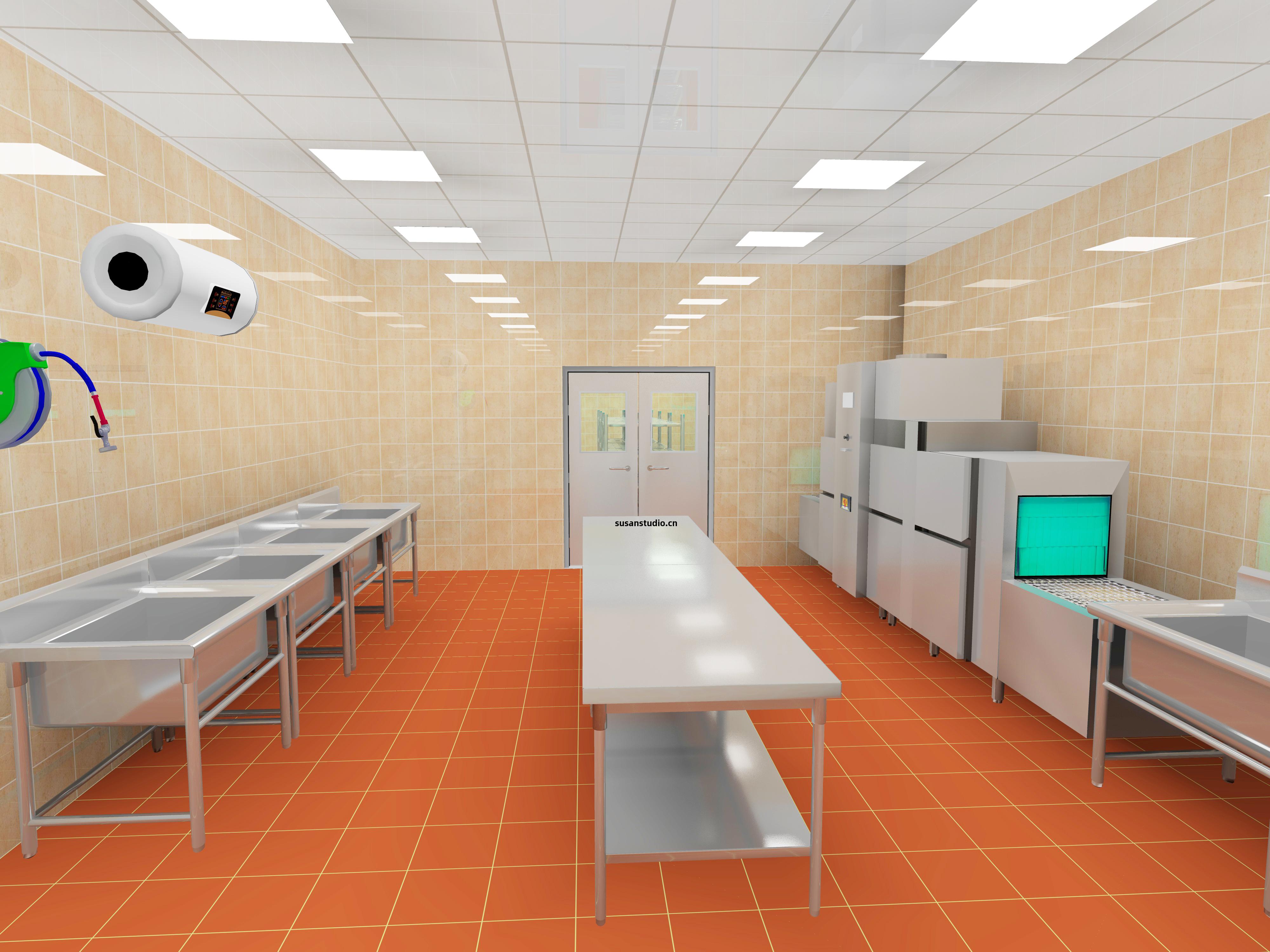 餐(can)廳(ting)廚房設計(ji)圖3