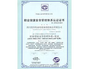職業健(jian)康(kang)認(ren)證證書