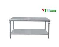 不(bu)銹(xiu)鋼雙層(ceng)工作(zuo)臺(tai)