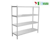 不(bu)銹(xiu)鋼四(si)層(ceng)菜(cai)架（板式(shi)）