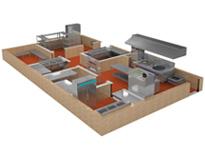 四川(chuan)商用廚房設計(ji)公(gong)司(si)告訴(su)妳(ni)商用廚房設計(ji)需(xu)要註意九大(da)原(yuan)則(ze)