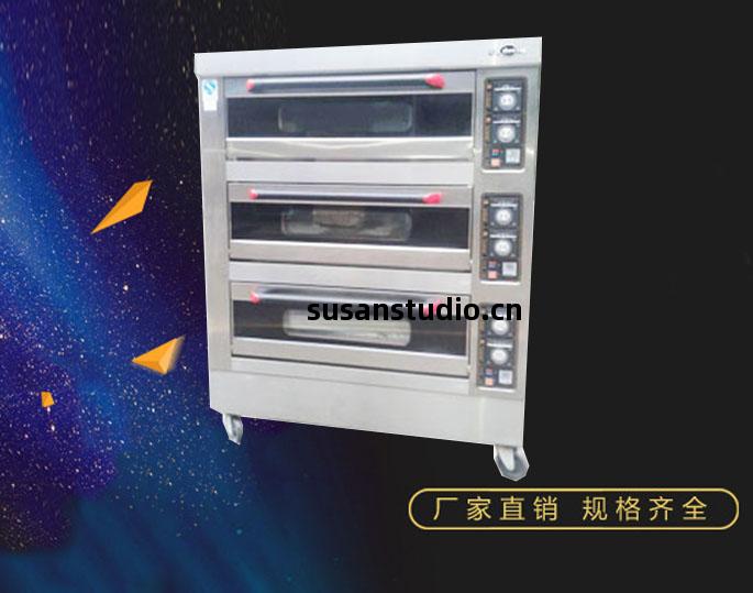 三層(ceng)六盤(pan)電(dian)烤(kao)箱(xiang)