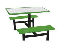 四人(ren)連(lian)體(ti)桌椅